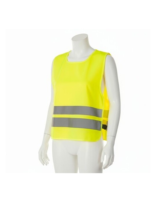 Gilet réfléchissant pour enfants | Nestana Matières : polyester Couleurs : jaune marquage laser ultra précis