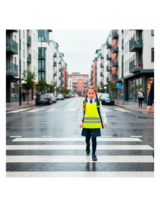 Gilet réfléchissant pour enfants | Nestana Matières : polyester Couleurs : jaune cadeau collaborateur premium