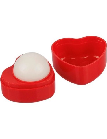 Pot de baume à lèvres en PP en forme de cœur Ilja Matières : polypropylène (PP) Couleurs : rouge 2