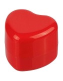 Pot de baume à lèvres en PP en forme de cœur Ilja Matières : polypropylène (PP) Couleurs : rouge impression haute définition