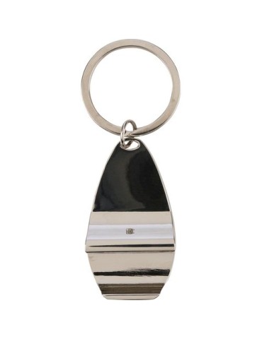 Porte-clés en alliage de zinc Aria Matières : bambou Couleurs : brun cadeau entreprise pas cher