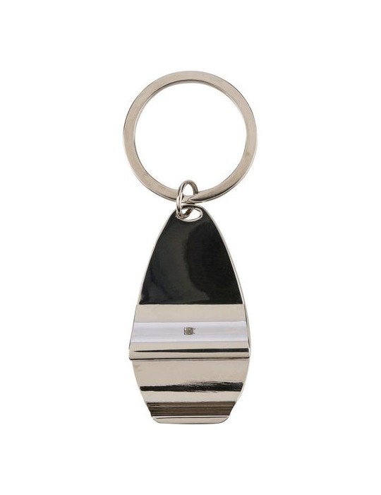 Porte-clés en alliage de zinc Aria Matières : bambou Couleurs : brun cadeau entreprise pas cher