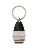 Porte-clés en alliage de zinc Aria Matières : bambou Couleurs : brun cadeau entreprise pas cher