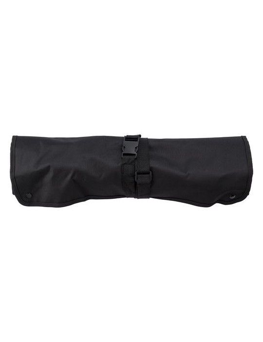 Tablier barbecue en polyester 600D Hugo Matières : bois Couleurs : noir personnalisable avec votre logo