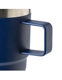 Mug double paroi de 180 ml en acier inoxydable recyclé Lilia Matières : céramique Couleurs : bleu accessoire événementiel unique