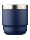 Mug double paroi de 180 ml en acier inoxydable recyclé Lilia Matières : céramique Couleurs : blanc cadeau affaires élégant