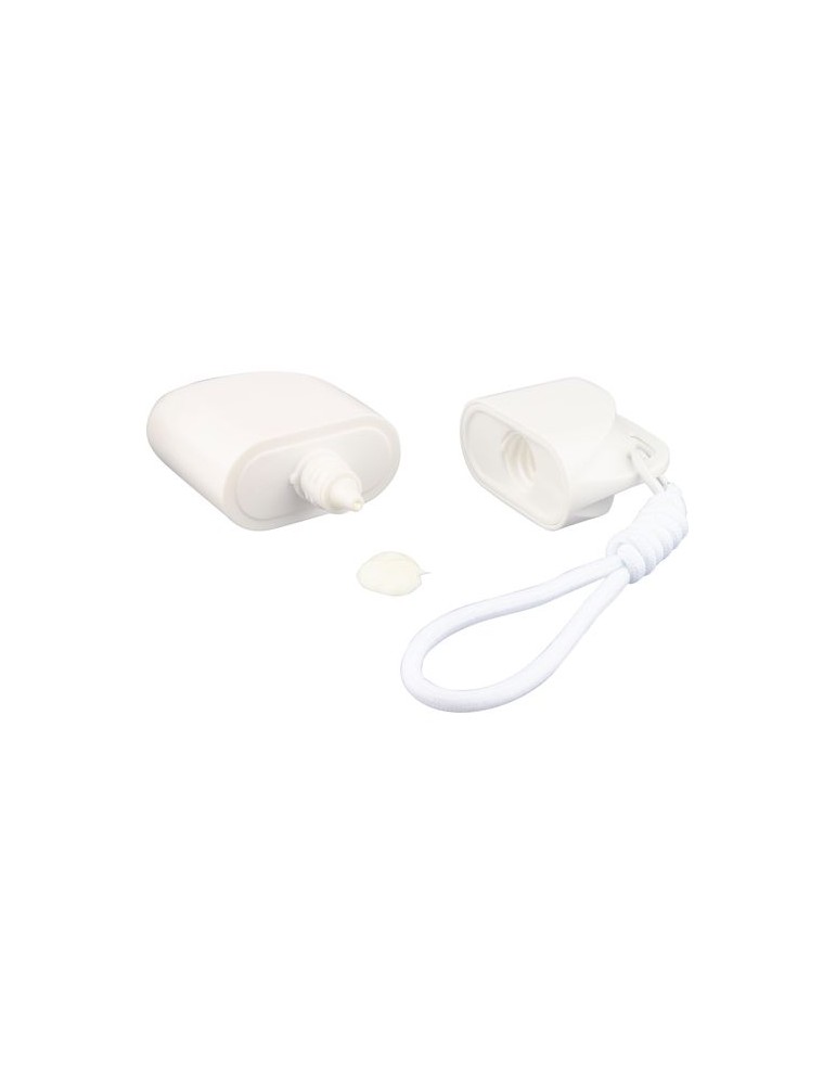 Lotion solaire en tube PP de 50 ml Eitan Matières : polypropylène (PP) Couleurs : blanc marquage laser ultra précis