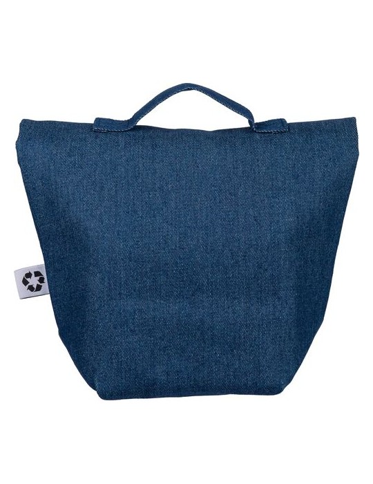 Sac isotherme roll-top en denim recyclé Mira Couleurs : bleu Matières : denim recyclé impression haute définition