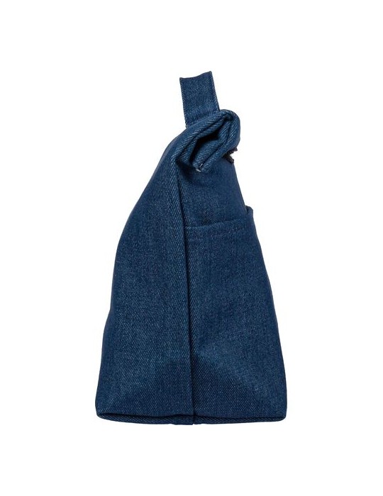 Sac isotherme roll-top en denim recyclé Mira Couleurs : bleu Matières : denim recyclé marquage laser ultra précis