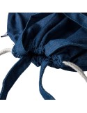 Sac à dos cordelette en denim recyclé Dex Couleurs : bleu Matières : denim recyclé cadeau collaborateur premium
