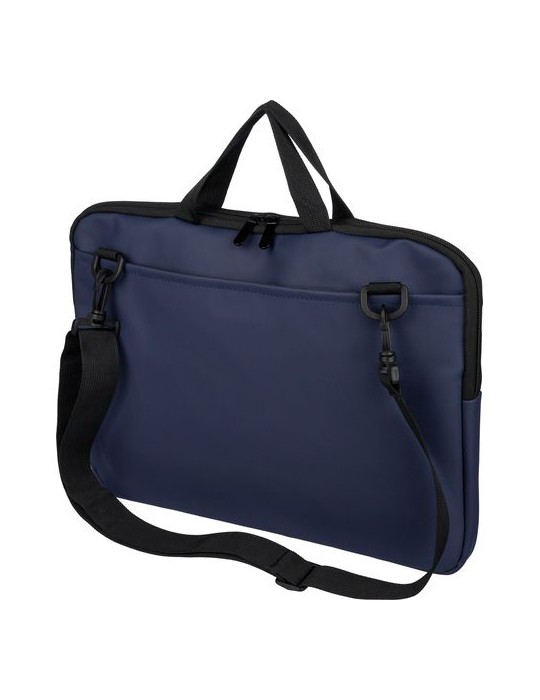 Sacoche pour ordinateur portable en PU recyclé Rafi Couleurs : noir Matières : PU recyclé goodies publicitaire événementiel