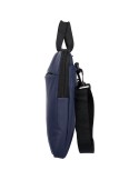 Sacoche pour ordinateur portable en PU recyclé Rafi Couleurs : noir Matières : PU recyclé objet promotionnel éco-responsable