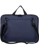 Sacoche pour ordinateur portable en PU recyclé Rafi Couleurs : noir Matières : PU recyclé personnalisation rapide en France