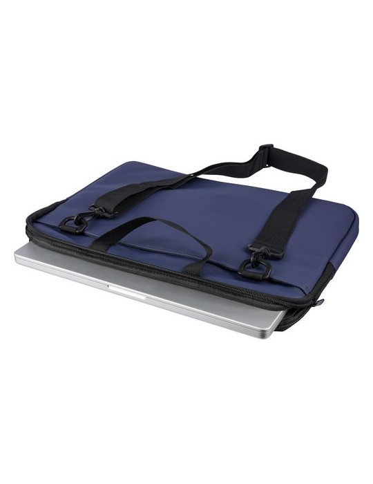 Sacoche pour ordinateur portable en PU recyclé Rafi Couleurs : noir Matières : PU recyclé goodies personnalisé en stock