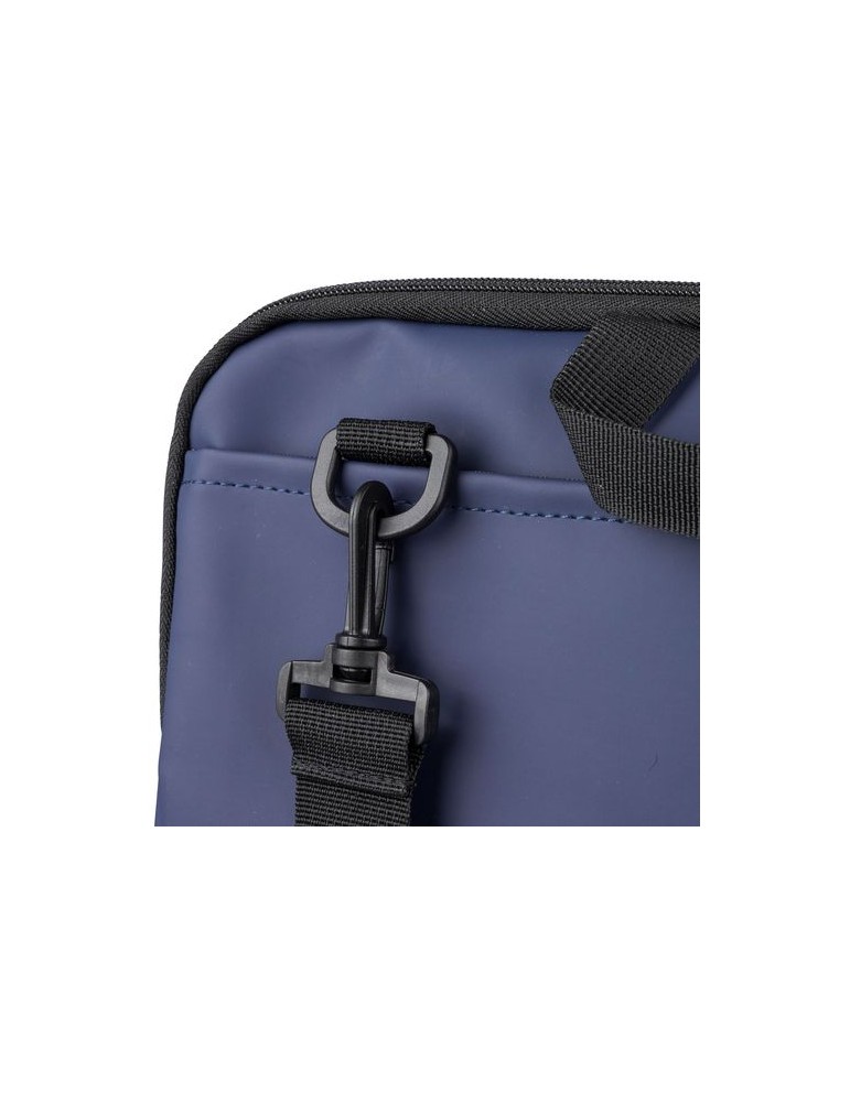 Sacoche pour ordinateur portable en PU recyclé Rafi Couleurs : noir Matières : PU recyclé goodies publicitaire durable