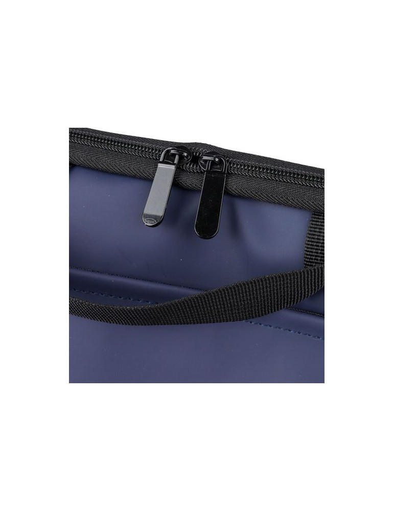 Sacoche pour ordinateur portable en PU recyclé Rafi Couleurs : noir Matières : PU recyclé cadeau entreprise pas cher