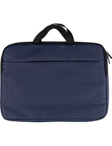 Sacoche pour ordinateur portable en PU recyclé Rafi Couleurs : bleu Matières : PU recyclé personnalisable avec votre logo