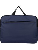 Sacoche pour ordinateur portable en PU recyclé Rafi Couleurs : bleu Matières : PU recyclé impression logo haute qualité