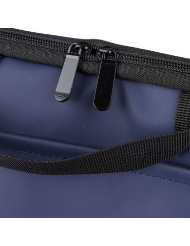 Sacoche pour ordinateur portable en PU recyclé Rafi Couleurs : bleu Matières : PU recyclé goodies publicitaire événementiel