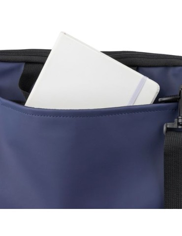 Sacoche pour ordinateur portable en PU recyclé Rafi Couleurs : bleu Matières : PU recyclé marquage laser ultra précis