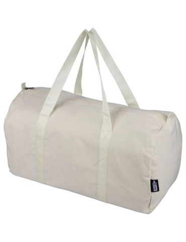 Sac de sport en polycoton recyclé 330 g/m2 Tian Matières : coton recyclé Couleurs : bleu cadeau entreprise pas cher