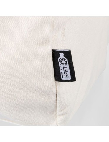 Sac de sport en polycoton recyclé 330 g/m2 Tian Matières : coton recyclé Couleurs : bleu impression logo haute qualité