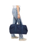 Sac de sport en polycoton recyclé 330 g/m2 Tian Matières : coton recyclé Couleurs : bleu cadeau affaires élégant