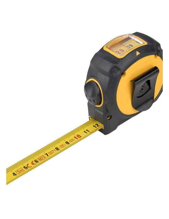 Mètre-ruban ABS et TPR Rina Matières : métal Couleurs : jaune impression haute définition