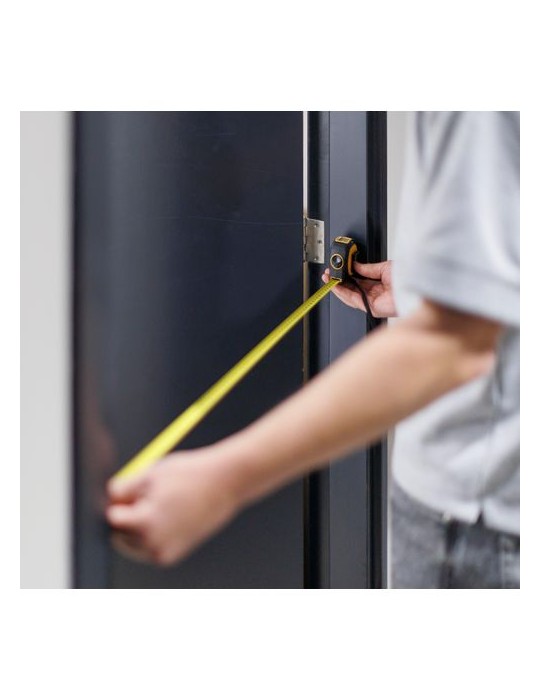 Mètre-ruban ABS et TPR Rina Matières : métal Couleurs : jaune cadeau collaborateur premium