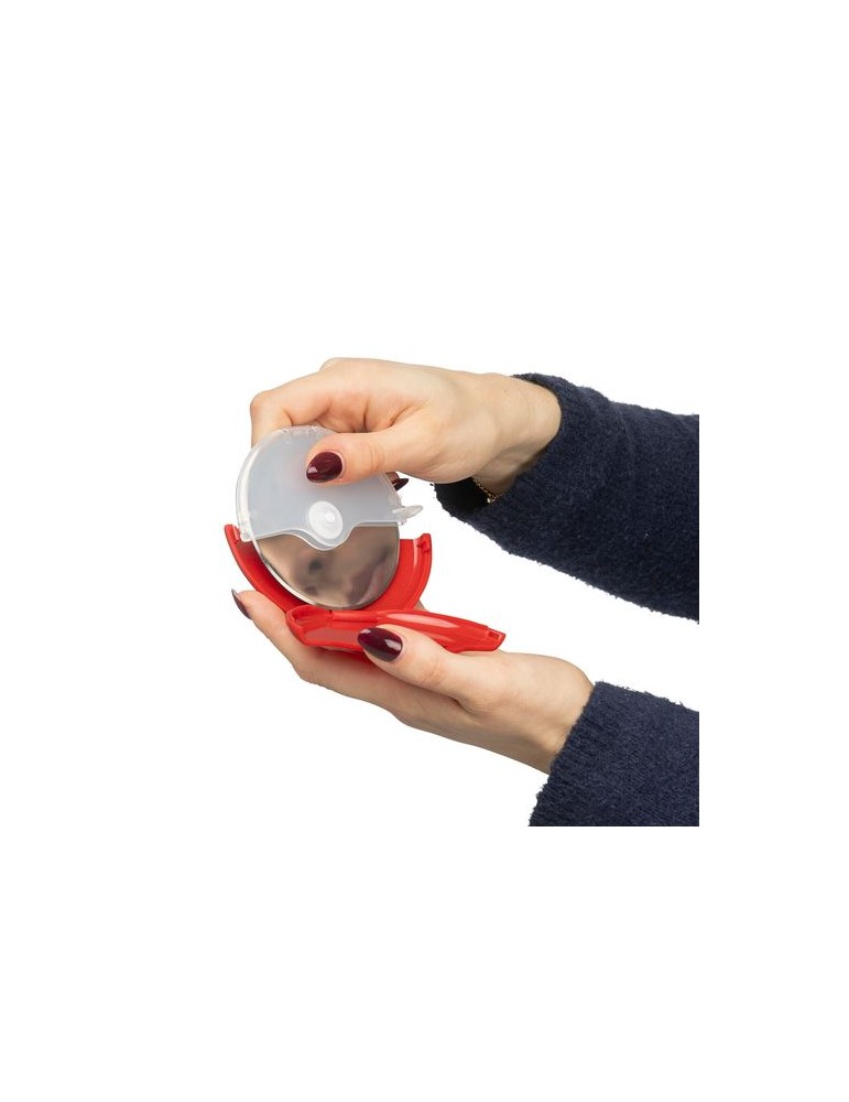 Roulette à pizza en ABS Maurice Matières : acier inoxydable Couleurs : bleu cobalt accessoire événementiel unique