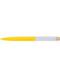 Stylo à bille en ABS recyclé Zian Matières : ABS recyclé Couleurs : jaune cadeau entreprise pas cher