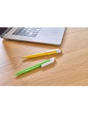 Stylo à bille en ABS recyclé Zian Matières : ABS recyclé Couleurs : jaune cadeau affaires élégant