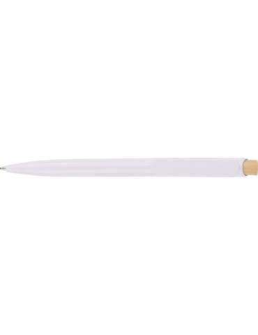 Stylo à bille en ABS recyclé Zian Matières : ABS recyclé Couleurs : blanc personnalisable avec votre logo