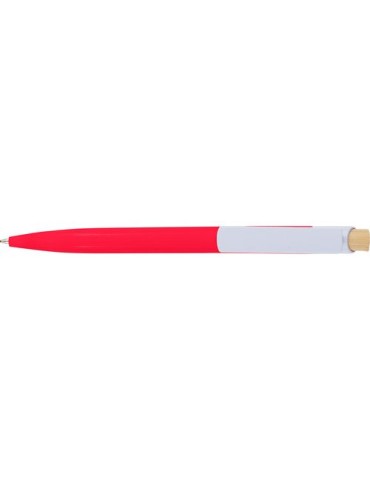 Stylo à bille en ABS recyclé Zian Matières : ABS recyclé Couleurs : rouge goodies publicitaire événementiel