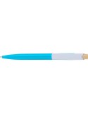 Stylo à bille en ABS recyclé Zian Matières : ABS recyclé Couleurs : bleu clair objet promotionnel éco-responsable