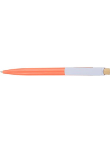 Stylo à bille en ABS recyclé Zian Matières : ABS recyclé Couleurs : orange impression haute définition