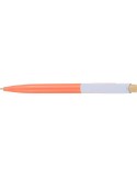 Stylo à bille en ABS recyclé Zian Matières : ABS recyclé Couleurs : orange impression haute définition