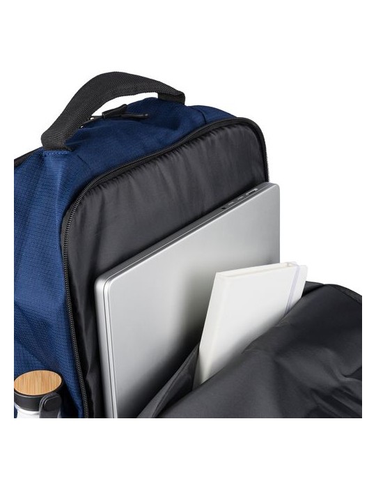 Sac à dos Ocean Bound en polyester rPET 300) Tova Matières : nylon Couleurs : bleu cadeau affaires élégant