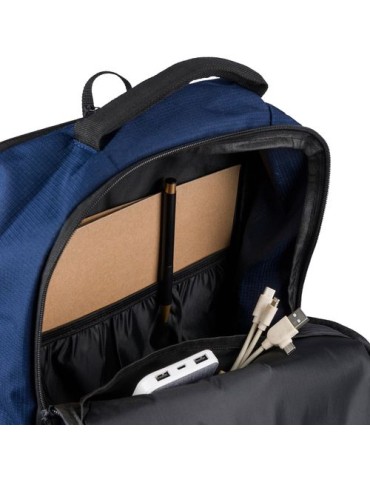 Sac à dos Ocean Bound en polyester rPET 300) Tova Matières : nylon Couleurs : bleu personnalisation sur mesure