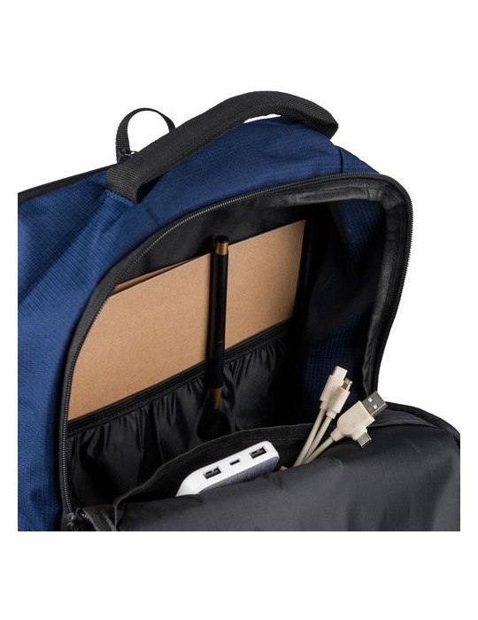 Sac à dos Ocean Bound en polyester rPET 300) Tova Matières : nylon Couleurs : bleu personnalisation sur mesure