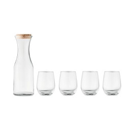Set  de boisson en verre recyclé personnalisé - PICCADILLY Matières : verre recyclé Couleurs : transparent cadeau entreprise pas
