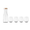 Set  de boisson en verre recyclé personnalisé - PICCADILLY Matières : verre recyclé Couleurs : transparent cadeau entreprise pas