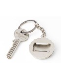 Porte-clés en alliage de zinc Finn Matières : bambou Couleurs : brun impression haute définition