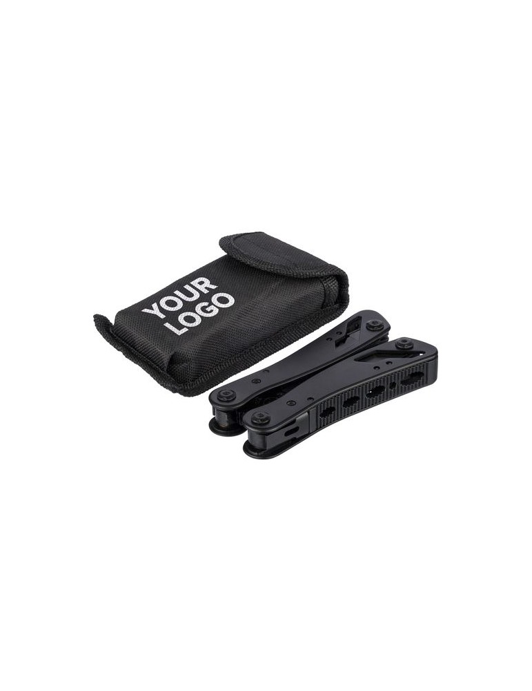 Pince multifonction en aluminium noir Ariane Matières : acier Couleurs : noir cadeau entreprise pas cher