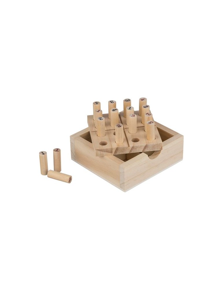 Mini Sudoku en bois de pin Kenza Matières : bois Couleurs : brun personnalisable avec votre logo