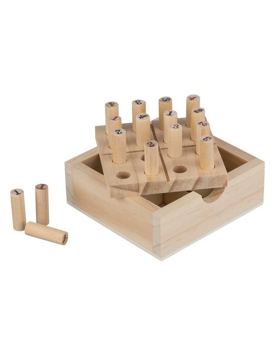 Mini Sudoku en bois de pin Kenza Matières : bois Couleurs : brun personnalisable avec votre logo