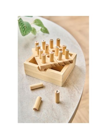 Mini Sudoku en bois de pin Kenza Matières : bois Couleurs : brun goodies publicitaire événementiel