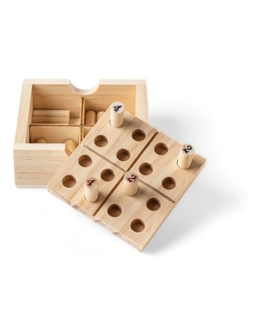 Mini Sudoku en bois de pin Kenza Matières : bois Couleurs : brun marquage laser ultra précis