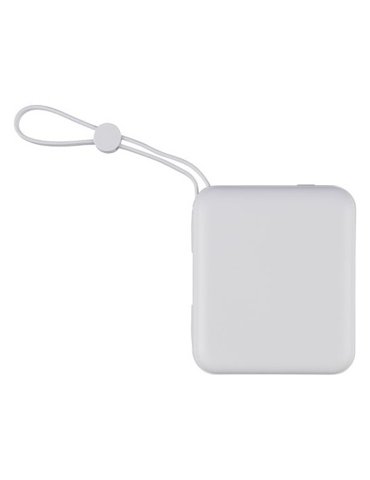 Power bank en ABS recyclé Jona Matières : Polycarbonate (PC) Couleurs : noir marquage couleur éclatante