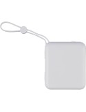 Power bank en ABS recyclé Jona Matières : Polycarbonate (PC) Couleurs : noir marquage couleur éclatante